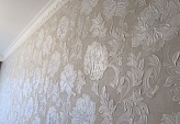 Пример покраски Рельефного стенового покрытия Lincrusta Aphrodite