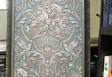 Пример покраски Рельефного стенового покрытия Lincrusta Passeri
